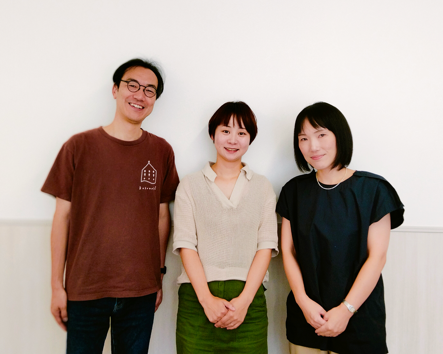 写真/堀江大園長(左)端場さん(中)石井さん(右)